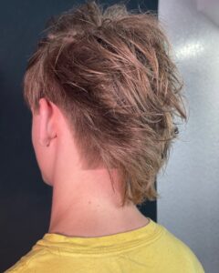 mens modern mullet after